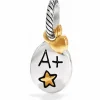 Brighton Best Teacher Charm Silver-Gold Hot