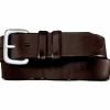 Brighton Beveled City Gear Belt Brown New