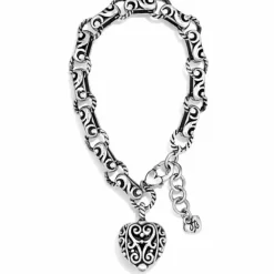Brighton Bibi Heart Bracelet Silver Outlet