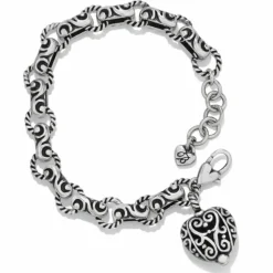 Brighton Bibi Heart Bracelet Silver Outlet