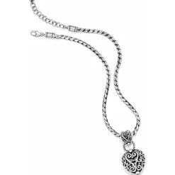 Brighton Bibi Heart Necklace Silver Outlet