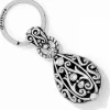 Brighton Bibi Scroll Key Fob Silver Best