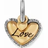 Brighton Big Love Charm Silver-Gold Clearance