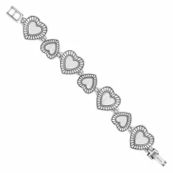 Brighton Big Sky Heart Bracelet Silver Clearance