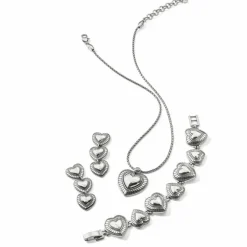 Brighton Big Sky Heart Bracelet Silver Clearance