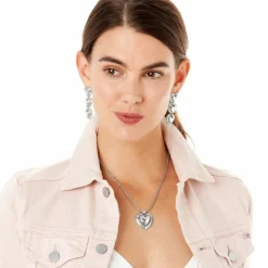 Brighton Big Sky Heart Necklace Silver Sale