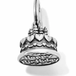 Brighton Birthday Cake Charm Silver Hot