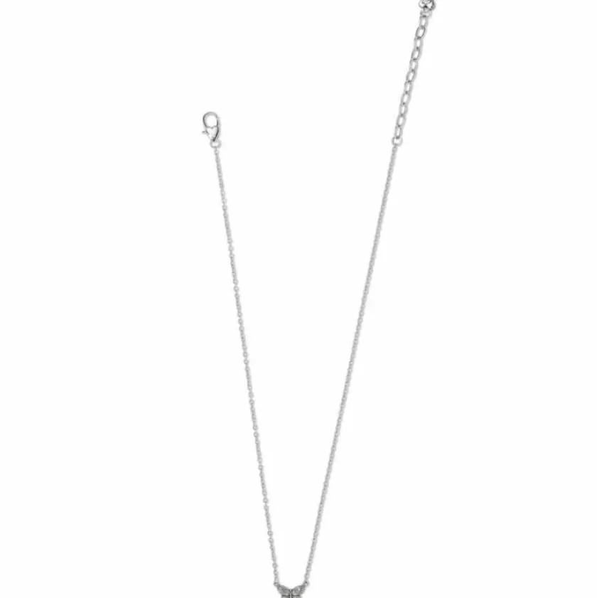 Brighton Bloom Petite Butterfly Necklace Silver Outlet