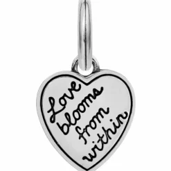 Brighton Blooming Heart Charm Silver-Multi Discount