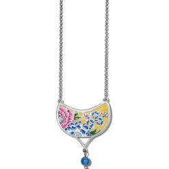 Brighton Blossom Hill Garden Drop Necklace Silver-Multi New