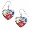 Brighton Blossom Hill Heart French Wire Earrings Silver-Multi Best