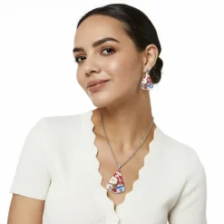 Brighton Blossom Hill Rouge Drop Necklace Red-Multi Online