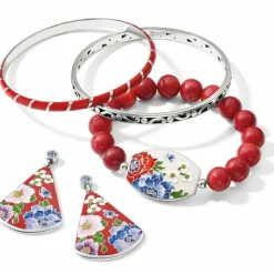 Brighton Blossom Hill Rouge Post Drop Earrings Red-Multi Best