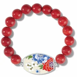Brighton Blossom Hill Rouge Stretch Bracelet Red-Multi Clearance