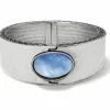 Brighton Blue Moon Hinged Bangle Silver-Blue Fashion