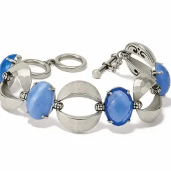 Brighton Blue Moon Link Bracelet Silver-Blue New