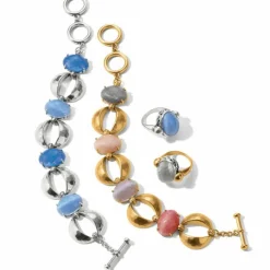 Brighton Blue Moon Link Bracelet Silver-Blue New