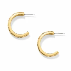 Brighton Botanique Butterfly Hoop Earrings Gold-Multi Fashion