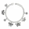 Brighton Botanique Garden Charm Bracelet Silver-Black Outlet