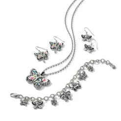 Brighton Botanique Garden Charm Bracelet Silver-Black Outlet