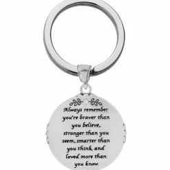 Brighton Brave Angel Key Fob Silver-Gold Sale
