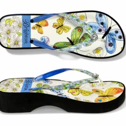 Brighton Breeze Wedge Flip Flops Multi Online