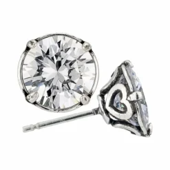 Brighton Brilliance 8MM Post Earrings Silver Clearance