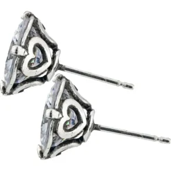 Brighton Brilliance 9MM Post Earrings Silver New