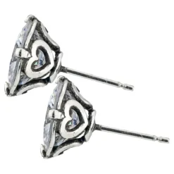 Brighton Brilliance 8MM Post Earrings Silver Clearance