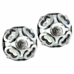 Brighton Brilliance 8MM Post Earrings Silver Clearance