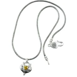 Brighton Buddha Gold Heart Necklace Silver-Yellow Outlet