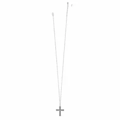 Brighton Byzantium Cross Necklace Silver Discount