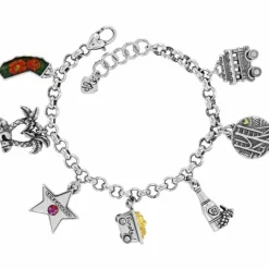 Brighton California State Charm Bracelet Silver-Multi Fashion