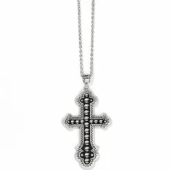 Brighton Calvary Cross Convertible Necklace Silver Discount