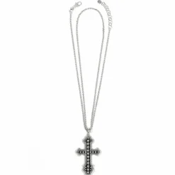 Brighton Calvary Cross Convertible Necklace Silver Discount