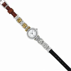 Brighton Camden 2-Tone Reversible Watch Black-Brown Best