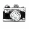 Brighton Camera Bead Silver-Black Clearance