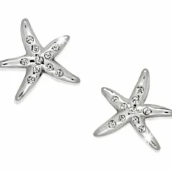 Brighton Cape Star Mini Post Earrings Silver New