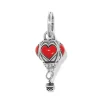 Brighton Carry Me With Love Charm Silver-Red Fashion