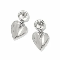 Brighton Cascade Heart Post Earrings Silver-Gold Sale