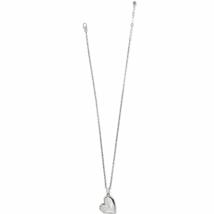 Brighton Cascade Heart Reversible Necklace Silver-Gold Outlet