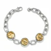 Brighton Cascade Round Bracelet Silver-Gold Hot