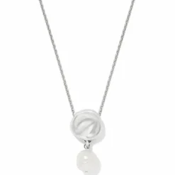 Brighton Cascade Round Pearl Necklace Silver-Pearl New