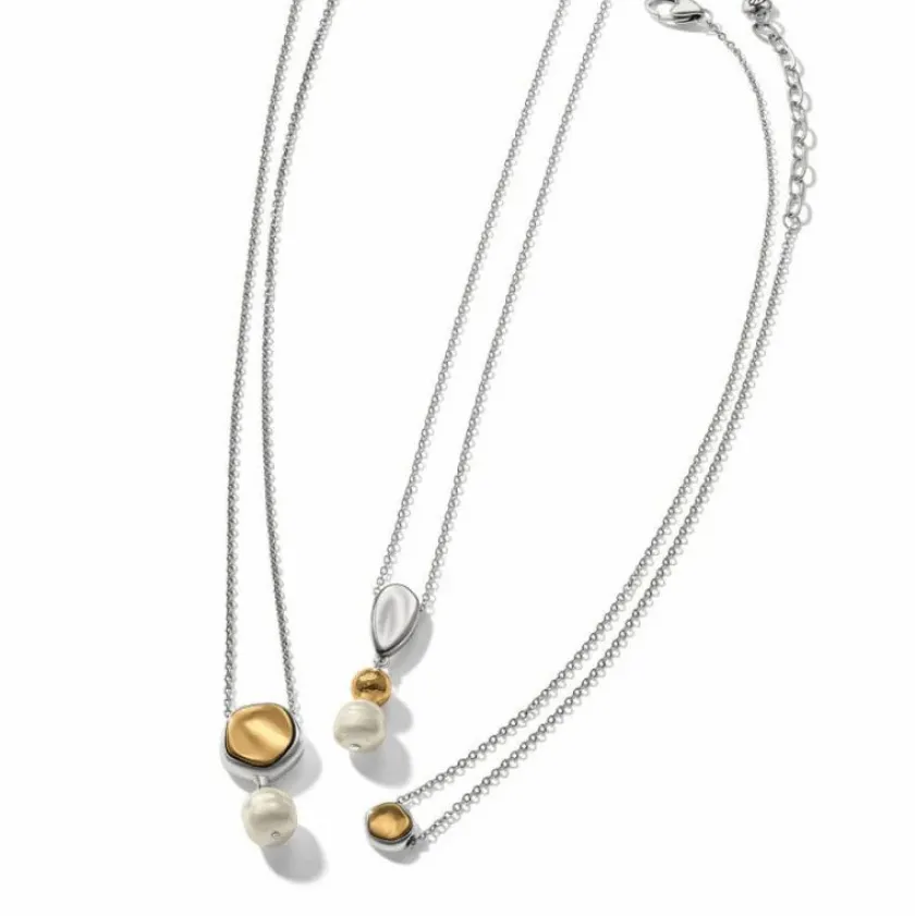 Brighton Cascade Round Petite Necklace Silver-Gold Discount