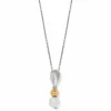 Brighton Cascade Unity Pearl Necklace Silver-Gold Clearance