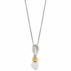 Brighton Cascade Unity Pearl Necklace Silver-Gold Clearance