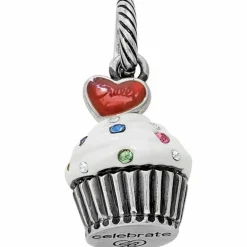 Brighton Celebrate Cupcake Charm White-Multi Outlet
