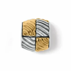 Brighton Checkmate Bead Silver-Gold New