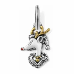 Brighton Christmas Deer Charm Silver-Gold Outlet