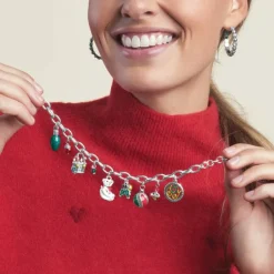 Brighton Christmas Is Coming Charm Bracelet Silver-Multi Discount